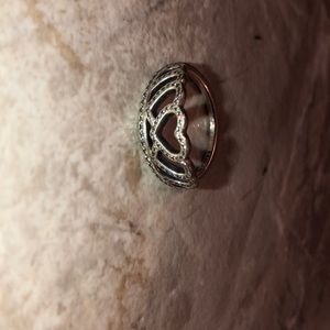 Pandora Ring, Size 7, Hearts Tiara Ring